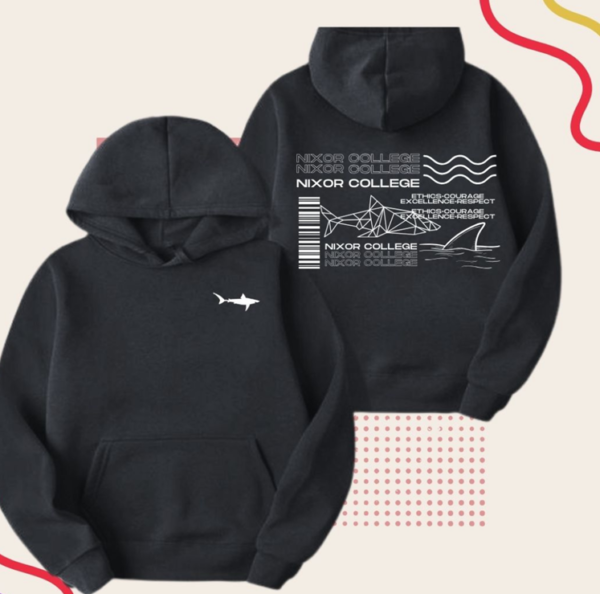 Graphic Shark Hoodie